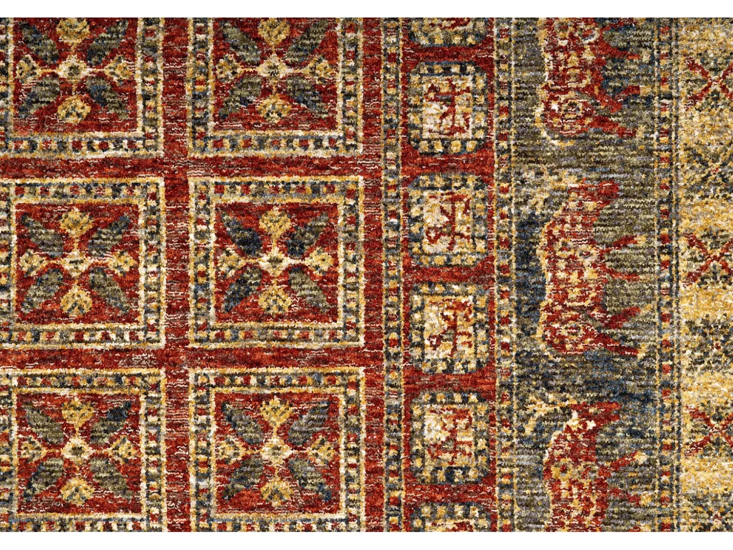 Alfombra con bordes de estilo oriental 240x340 cm Rojo Multi Beatrice