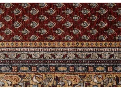 Alfombra con bordes de estilo oriental 60x130 cm Rojo Multi Beatrice