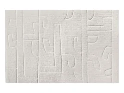 Alfombra con relieve de lana de Nueva Zelanda - 160 x 230 cm - 1400g/m2 - Marfil - CORALIE