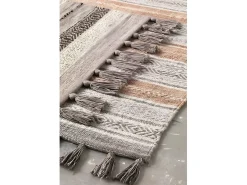 Alfombra de algodón FORMENTERA de 60x120cm color BEIGE
