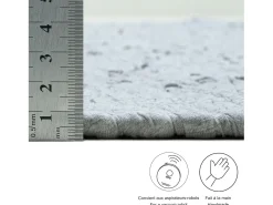 Alfombra de algodón tejida a mano y reversible 120x180 cm Gris Happy Cotton