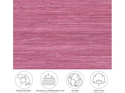 Alfombra de algodón tejida a mano y reversible 70x140 cm Fuchisa Happy Cotton