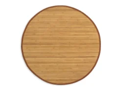 Alfombra de bambú marrón, 120 cm