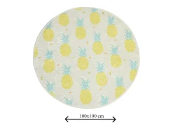 Alfombra de baño Ananas DJT Çap multicolor
