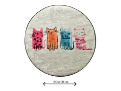 Alfombra de baño Baby Cats DJT multicolor