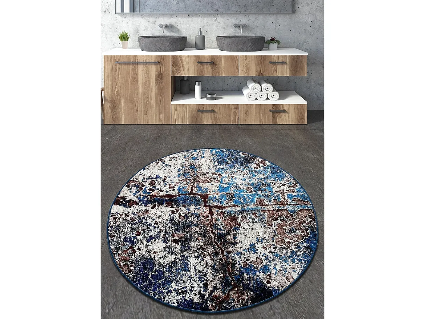Alfombra de baño Be Lost Djt (160 cm) multicolor