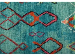 Alfombra de baño estampada con pelo suave 50x60 cm Turquesa Ariella