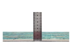 Alfombra de baño estampada con pelo suave 60x100 cm Turquesa Ariella