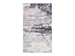 Alfombra de baño estampada con pelo suave 50x60 cm Rosa Multi Ariella
