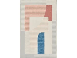 Alfombra de baño estampada con pelo suave 50x60 cm Gris multi Ariella