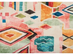 Alfombra de baño estampada con pelo suave 60x100 cm Colorido Ariella