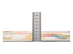 Alfombra de baño estampada con pelo suave 60x100 cm Colorido Ariella