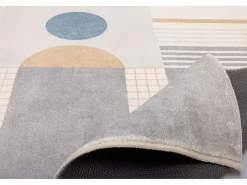 Alfombra de baño estampada con pelo suave 50x60 cm Gris multi Ariella