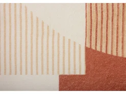 Alfombra de baño estampada con pelo suave 70x120 cm Gris multi Ariella