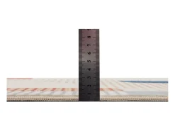 Alfombra de baño estampada con pelo suave 70x120 cm Gris multi Ariella
