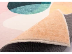 Alfombra de baño estampada con pelo suave 70x120 cm Colorido Ariella