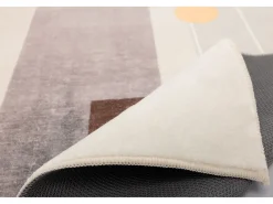 Alfombra de baño estampada con pelo suave 60x100 cm Gris multi Ariella
