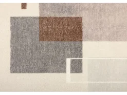 Alfombra de baño estampada con pelo suave 60x100 cm Gris multi Ariella
