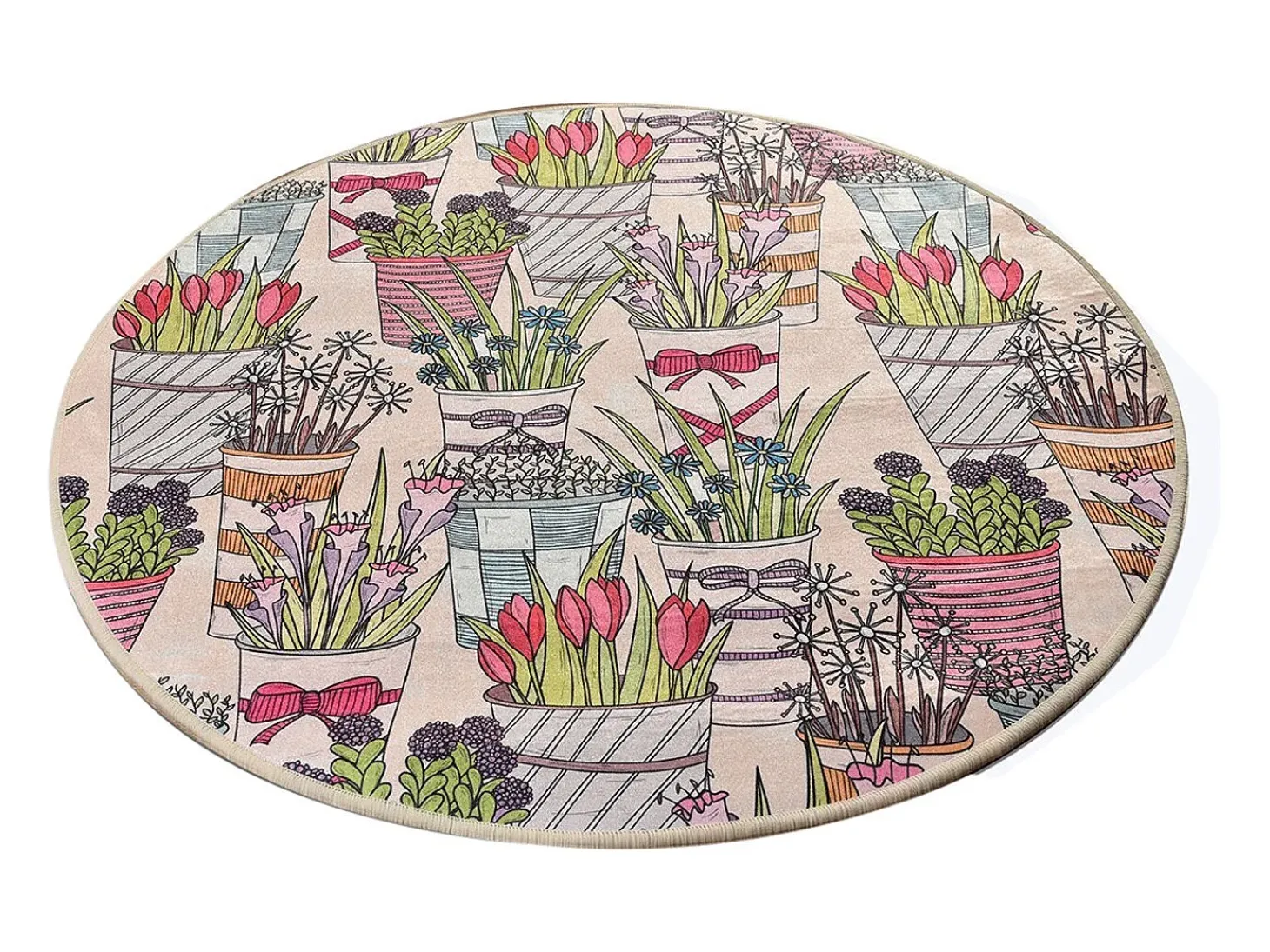 Alfombra de baño Flowepot (140) multicolor