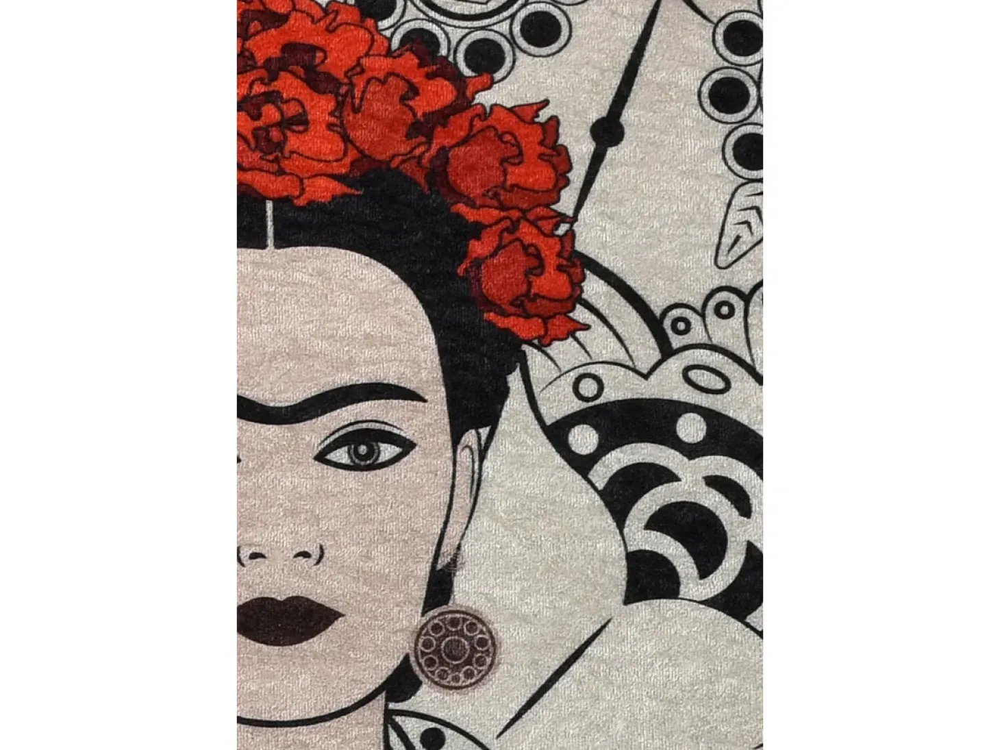 Alfombra de baño Frida Round (100) multicolor