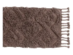 Alfombra de baño Hilma 80x50cm marrón.