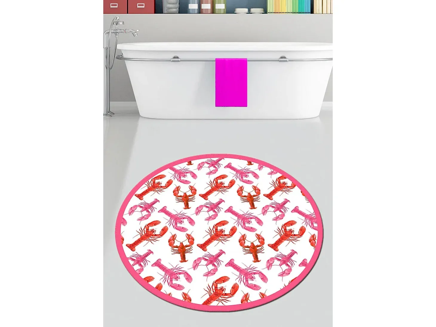 Alfombra de baño Homard Djt (100 cm) multicolor
