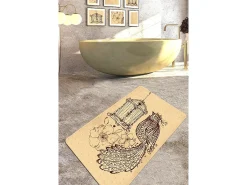 Alfombra de baño Malurus (70 x 120) camel marrón