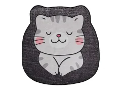 Alfombra de baño Neko (100 cm) gris