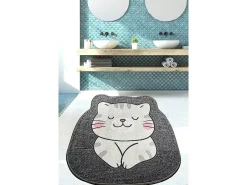 Alfombra de baño Neko (80 cm) gris