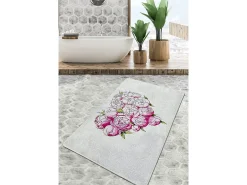 Alfombra de baño Peonia Djt (80 x 100) multicolor
