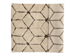 Alfombra de baño Petrus 90x60cm marrón.