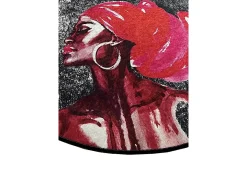 Alfombra de baño Pink Hair Djt (100 cm) multicolor