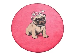Alfombra de baño Pink Pug DJT (100 cm) multicolor