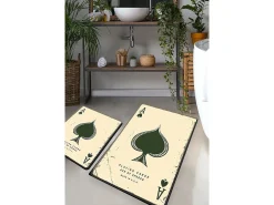 Alfombra de baño Set (2 piezas) Playing Cards multicolor