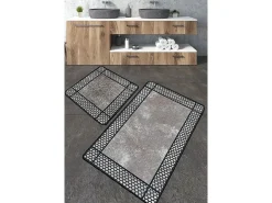 Alfombra de baño Set (2 piezas) Beja multicolor