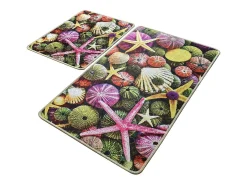 Alfombra de baño Set (2 piezas) Estrella multicolor