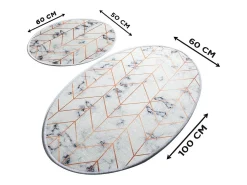 Alfombra de baño Set (2 piezas) Morea DJT multicolor
