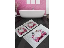 Alfombra de baño Set (3 piezas) Dogs Vosvos Djt multicolor