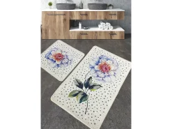 Alfombra de baño Set (2 piezas) Jade multicolor