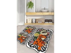 Alfombra de baño Set (3 piezas) Wild Animals multicolor