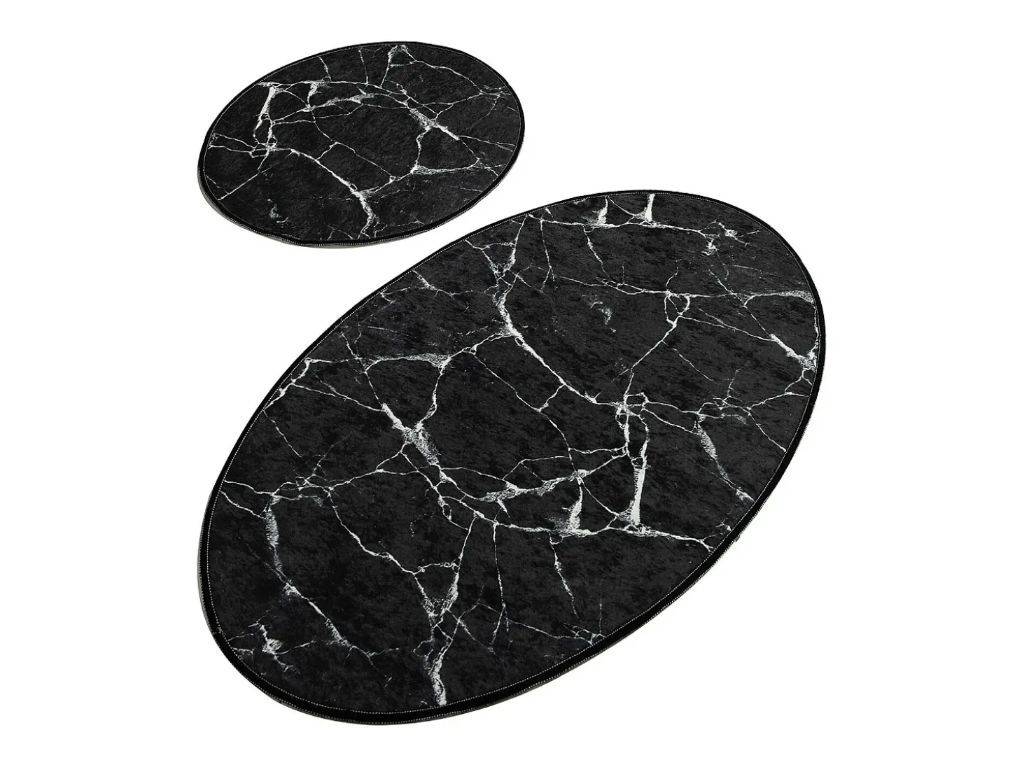 Alfombra de baño Set (2 piezas) Marble DJT multicolor