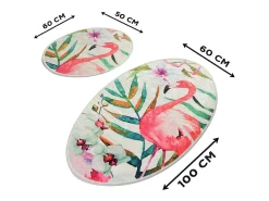 Alfombra de baño Set (2 piezas) Flam DJT multicolor