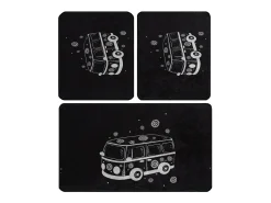 Alfombra de baño Set (3 piezas) Bus multicolor