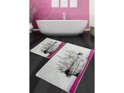 Alfombra de baño Set (2 piezas) Polipra Djt multicolor