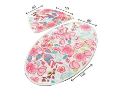Alfombra de baño Set (2 piezas) Dolce Oval multicolor