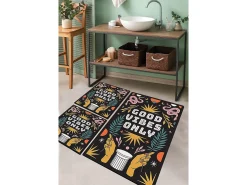 Alfombra de baño Set (3 piezas) Snake Trinket multicolor