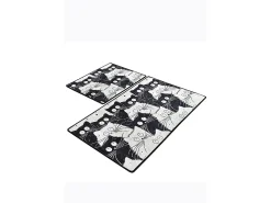 Alfombra de baño Set (2 piezas) White Cats multicolor