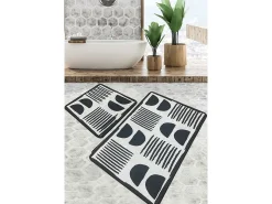 Alfombra de baño Set (2 piezas) Nıgra multicolor