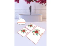 Alfombra de baño Set (3 piezas) With Love multicolor