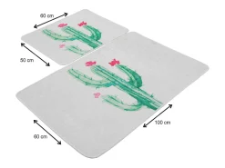Alfombra de baño Set (2 piezas) Fiore DJT multicolor
